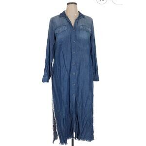 Cloth & Stone Size XL Long sleeve Denim dress